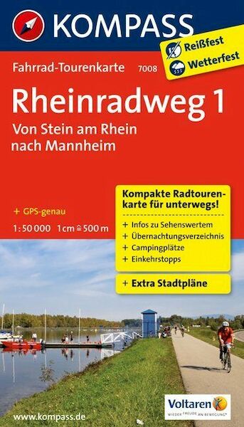 Rheinradweg 1, Von Stein am Rhein nach Mannheim - (ISBN 9783850267779)