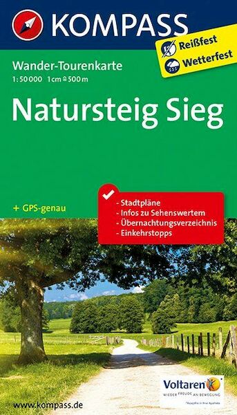 Natursteig Sieg 1 : 50 000 - (ISBN 9783850269810)
