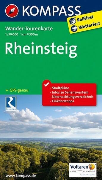 Rheinsteig 1 : 50 000 - (ISBN 9783850269834)