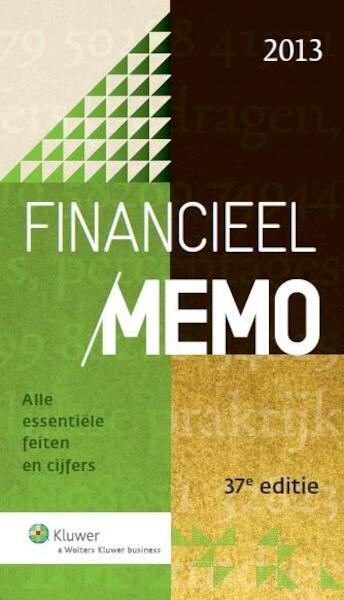 Financieel memo 2013 - (ISBN 9789013114225)