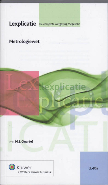 Metrologiewet - (ISBN 9789013085136)