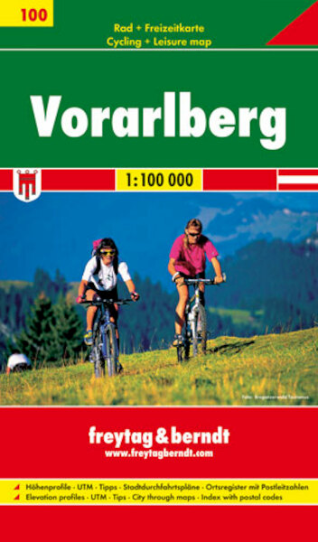 Rad- und Freizeitkarte 100. Vorarlberg 1 : 100 000 - (ISBN 9783707905038)