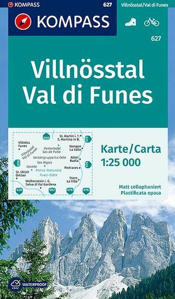Villnösstal / Val di Funes 1 : 25 000 - (ISBN 9783850267373)