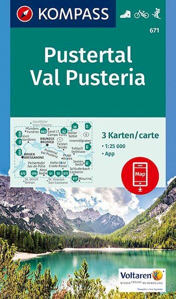 Pustertal - Val Pusteria 1:25 000 - (ISBN 9783990442562)