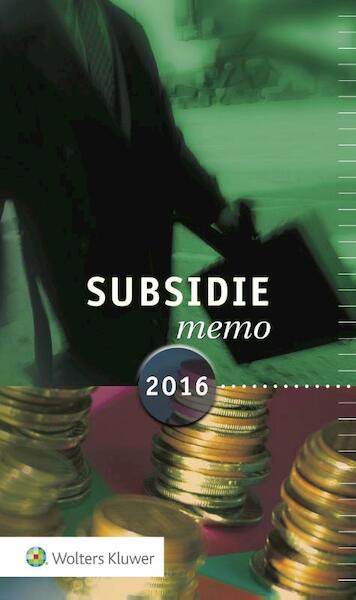 Subsidiememo - (ISBN 9789013139129)