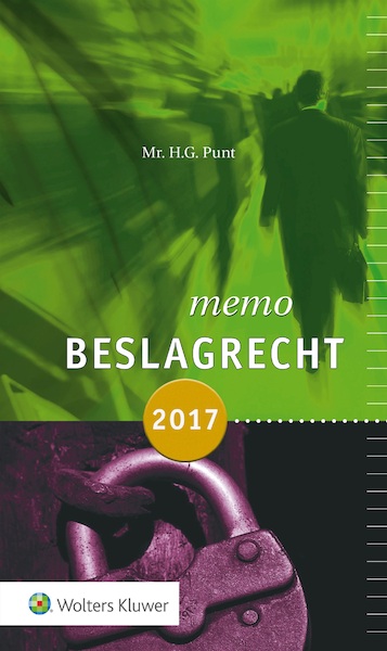 Memo beslagrecht 2017 - H.G. Punt (ISBN 9789013141689)