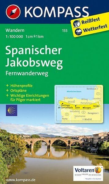 Spanischer Jakobsweg 1 : 100 000 - (ISBN 9783850267076)