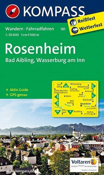 Rosenheim / Bad Aibling / Wasserburg am Inn 1 : 50 000 - (ISBN 9783850266901)