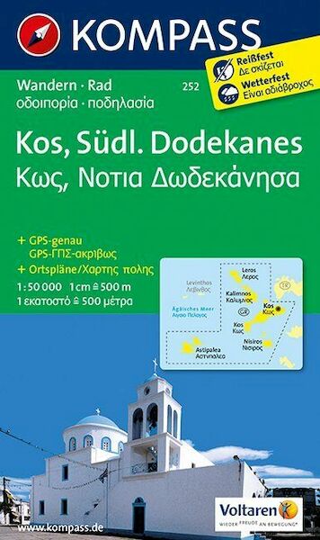 Kos - Südlicher Dodekanes 1 : 50 000 - (ISBN 9783850269032)