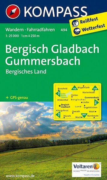 Bergisch-Gladbach - Gummersbach - Bergisches Land 1 : 25 000 - (ISBN 9783850266130)