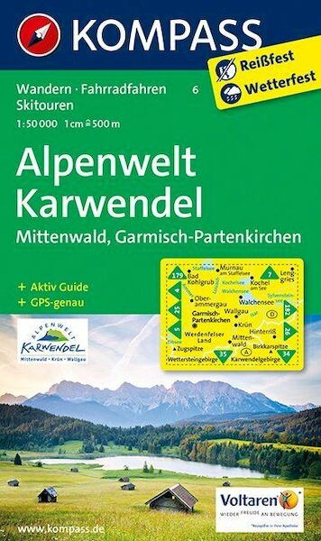 Alpenwelt Karwendel - Mittenwald - Garmisch-Partenkirchen 1 : 50 000 - (ISBN 9783850264549)