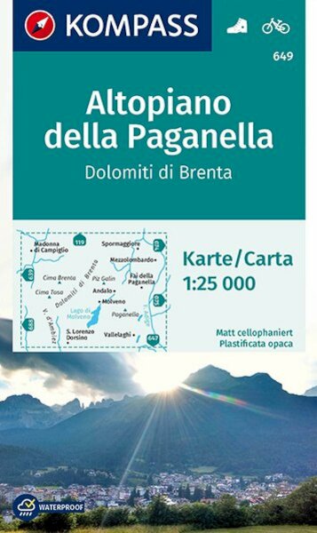 Altopiano della Paganella - Dolomiti di Brenta 1 : 25 000 - (ISBN 9783850265362)