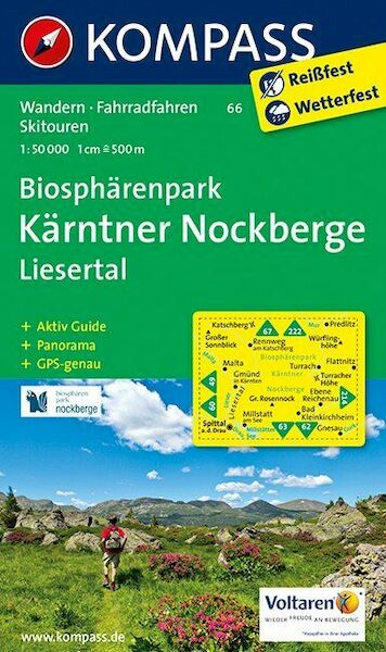 Biosphärenpark Kärntner Nockberge - Liesertal 1 : 50 000 - (ISBN 9783990441299)
