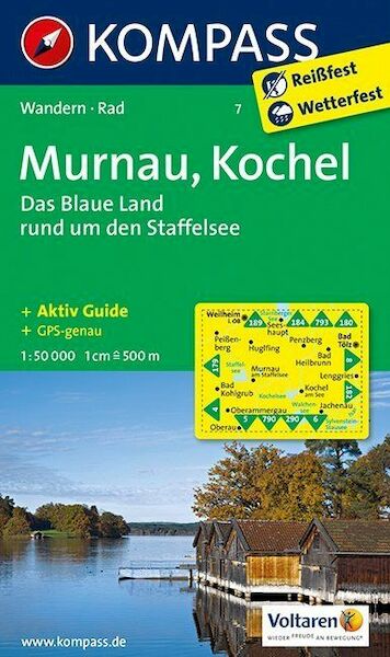Murnau - Kochel - Das blaue Land rund um den Staffelsee 1 : 50 000 - (ISBN 9783850267083)