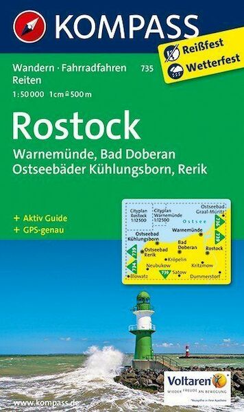 Rostock - Warnemünde - Bad Doberan 1:50 000 - (ISBN 9783990442395)