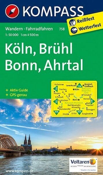 Köln - Brühl - Bonn - Ahrtal 1 : 50 000 - (ISBN 9783990440223)