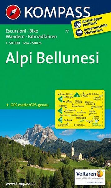 Alpi Bellunesi 1 : 50 000 - (ISBN 9783850264150)