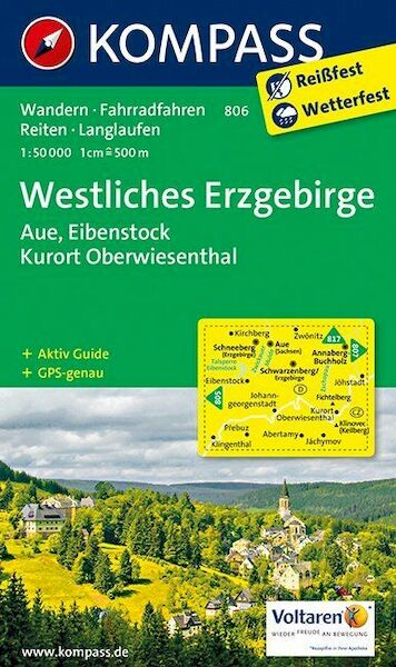 Westliches Erzgebirge, Aue, Eibenstock, Kurort Oberwiesenthal 1 : 50 000 - (ISBN 9783850267250)