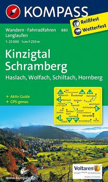 Kinzigtal - Schramberg - Haslach - Wolfach - Schiltach - Hornberg 1:25000 - (ISBN 9783850268578)