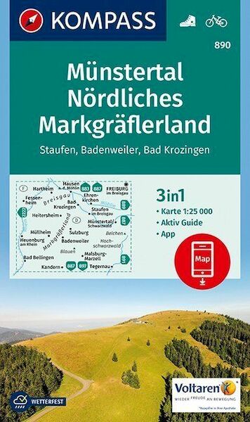 Münstertal, Nördliches Markgräflerland, Staufen, Badenweiler, Bad Krozingen 1:25 000 - (ISBN 9783990442593)