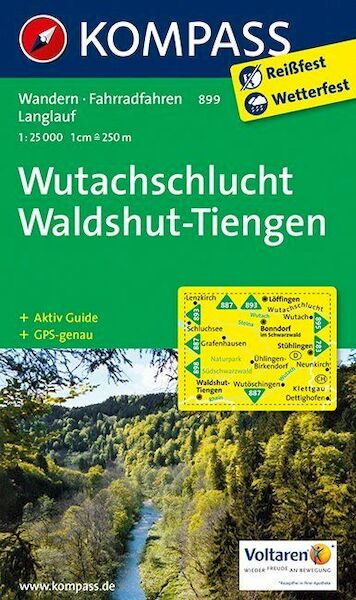 Wutachschlucht - Waldshut-Tiengen 1 : 25 000 - (ISBN 9783850265263)
