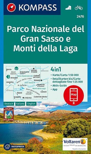 Parco Nazionale del Gran Sasso e Monti della Laga 1:50 000 - (ISBN 9783990443217)