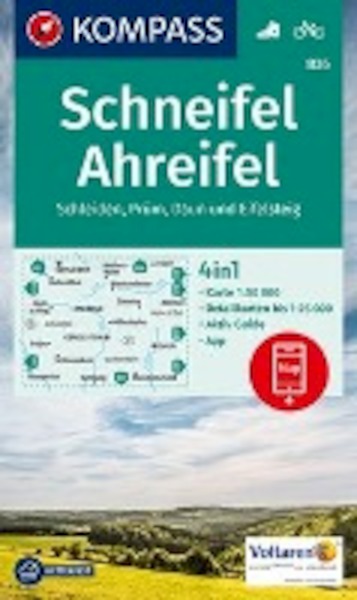 Schneifel, Ahreifel, Schleiden, Prüm, Daun, Eifelsteig 1:50 000 - (ISBN 9783990443385)