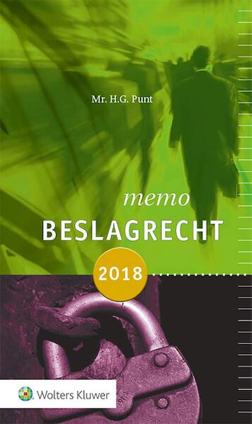 Memo beslagrecht 2018 - H.G. Punt (ISBN 9789013146042)