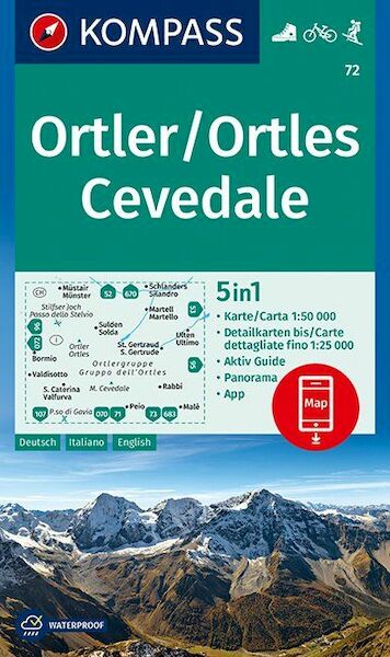 Ortler/Ortles, Cevedale 1 : 50 000 - (ISBN 9783990443972)