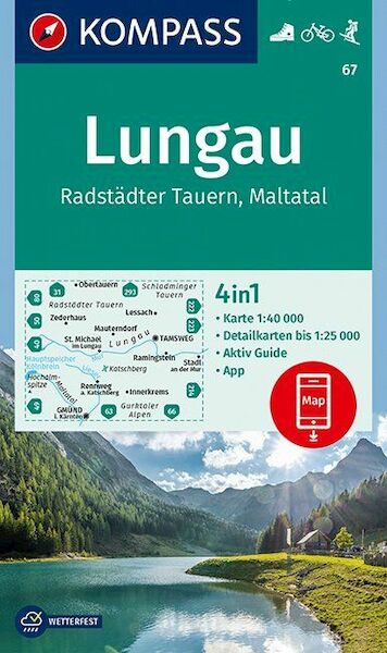 Lungau, Radstädter Tauern, Maltatal 1 : 40 000 - (ISBN 9783990444092)