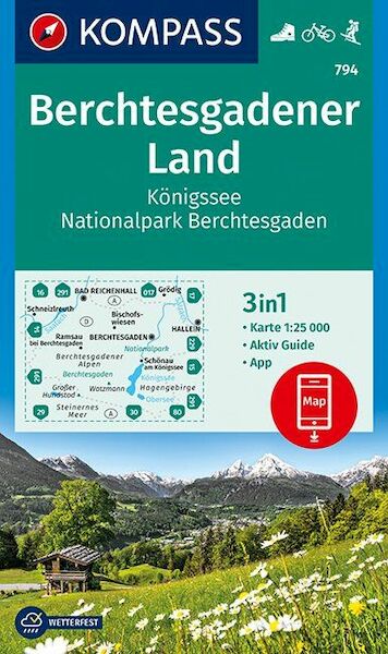 Berchtesgadener Land, Königssee, Nationalpark Berchtesgaden 1 : 25 000 - (ISBN 9783990444184)