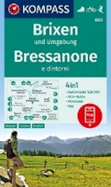 Brixen und Umgebung, Bressanone e dintorni 1:25 000 - (ISBN 9783990444771)