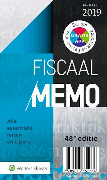 Fiscaal Memo januari 2019 - (ISBN 9789013152616)