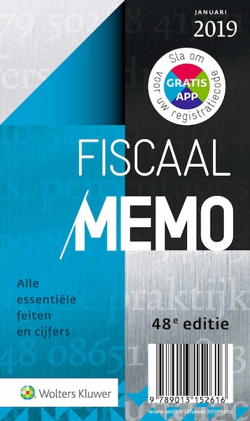Fiscaal Memo januari 2019 - (ISBN 9789013152623)