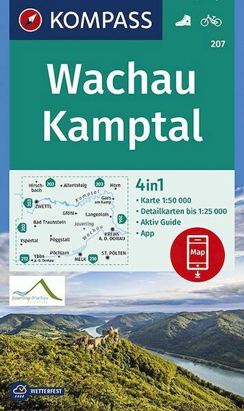 Wachau, Kamptal 1:50 000 - (ISBN 9783990445624)