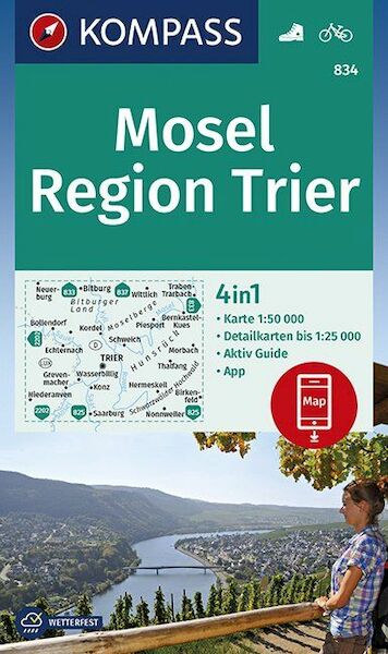 Mosel, Region Trier 1:50 000 - (ISBN 9783990445907)