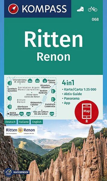 Ritten, Renon 1:25 000 - (ISBN 9783990446225)