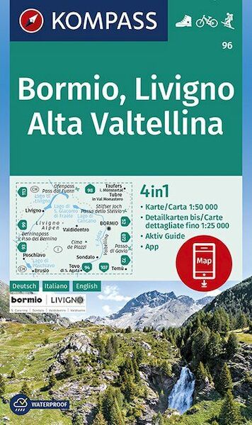 Bormio, Livigno, Alta Valtellina 1:50 000 - (ISBN 9783990446294)