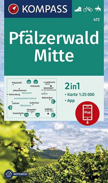 Pfälzerwald Mitte 1:25 000 - (ISBN 9783990446904)