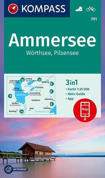 Ammersee, Wörthsee, Pilsensee 1:25 000 - (ISBN 9783990445938)