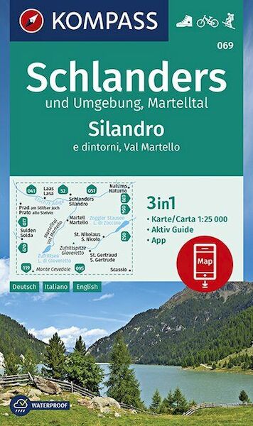 Schlanders und Umgebung, Martelltal,Silandro e dintorni, Val Martello 1:25 000 - (ISBN 9783990446232)