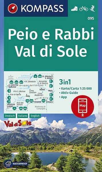 Peio e Rabbi, Val di Sole 1:25 000 - (ISBN 9783990446256)