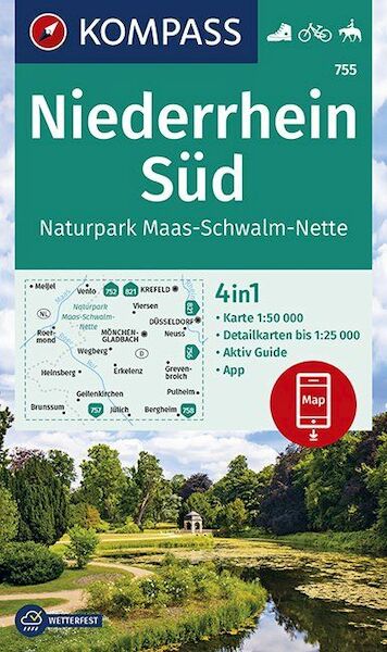 Niederrhein Süd, Naturpark Maas-Schwalm-Nette 1:50 000 - (ISBN 9783990446058)