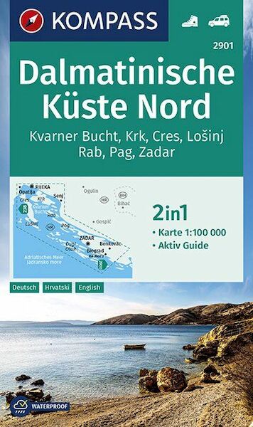 Dalmatinische Küste Nord 1:100 000 - (ISBN 9783990447345)