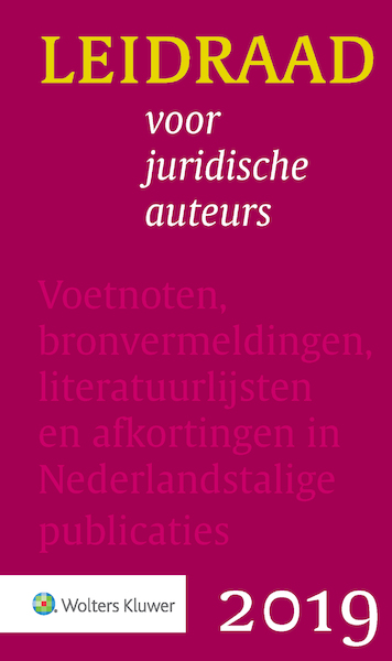Leidraad voor juridische auteurs - (ISBN 9789013151794)