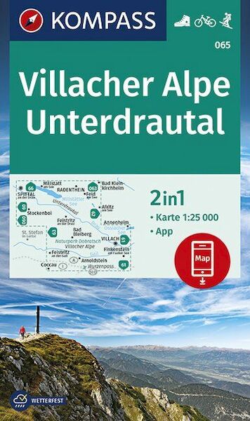 Villacher Alpe, Unterdrautal 1:25 000 - (ISBN 9783990446485)