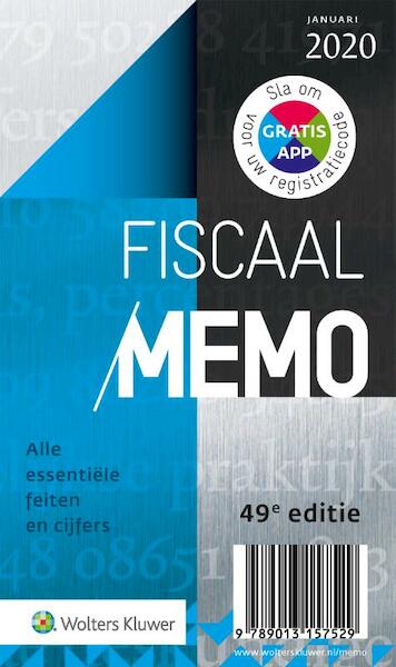 Fiscaal Memo januari 2020 - (ISBN 9789013157529)