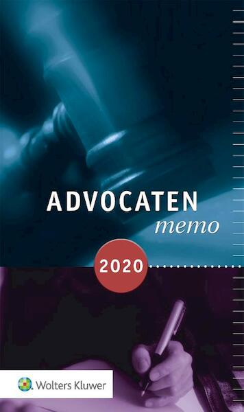 Advocatenmemo 2020 - E.H. de Jonge (ISBN 9789013157437)