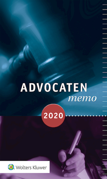 Advocatenmemo 2020 - (ISBN 9789013157444)
