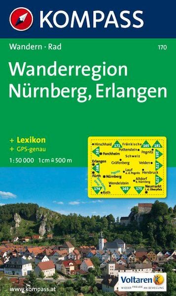 Wanderregion Nürnberg Erlangen 1 : 50 000 - (ISBN 9783854912712)